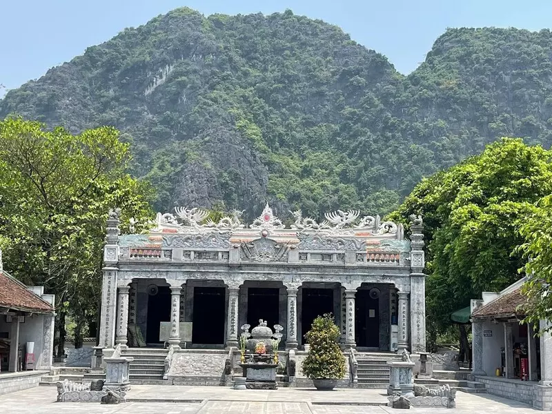 Tam Coc Bich Dong Travel Guide 2025: Top Things to Do, How to Get There & Insider Tips Thai Vi Temple entrance with traditional Vietnamese architecture and mountain backdrop