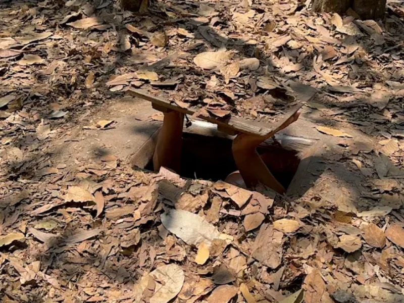 Cu Chi Tunnels, a historical site in Ho Chi Minh City showcasing Vietnam’s guerrilla warfare during the Vietnam War